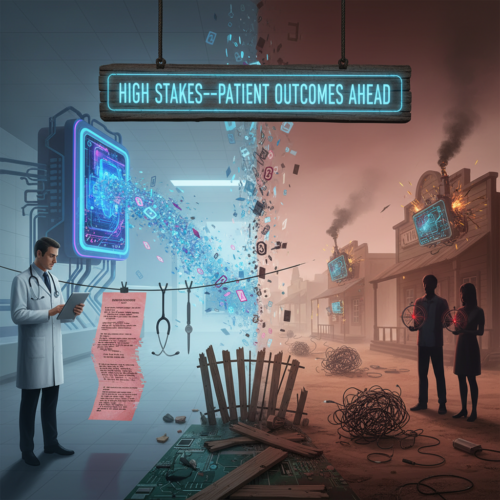 **Visual Style:** For this concept, a hyper-literal visual metaphor will best convey the main issues discussed in the article.