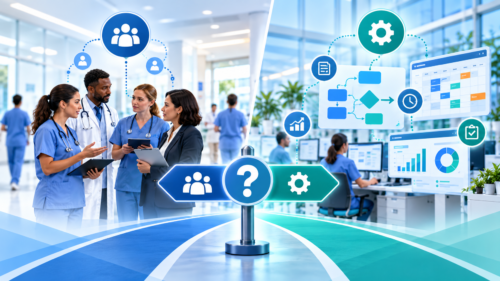Hospital staffing vs workflow decision